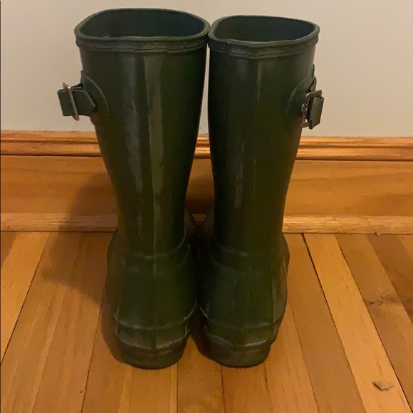 Olive Green Hunter Boots - Picture 2 of 3